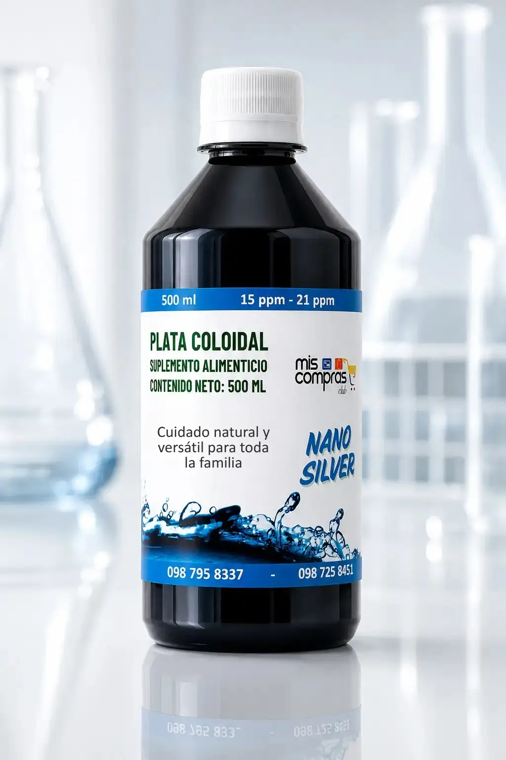 Frasco de Plata Coloidal NANO SILVER
